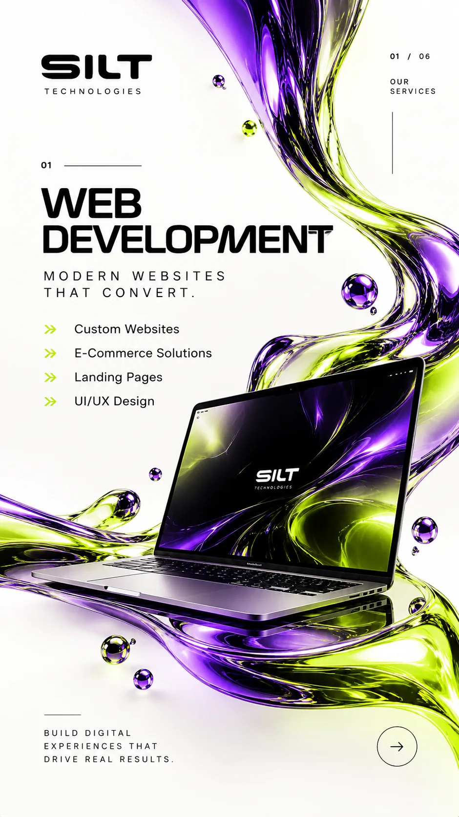 SILT Tech web design poster concept