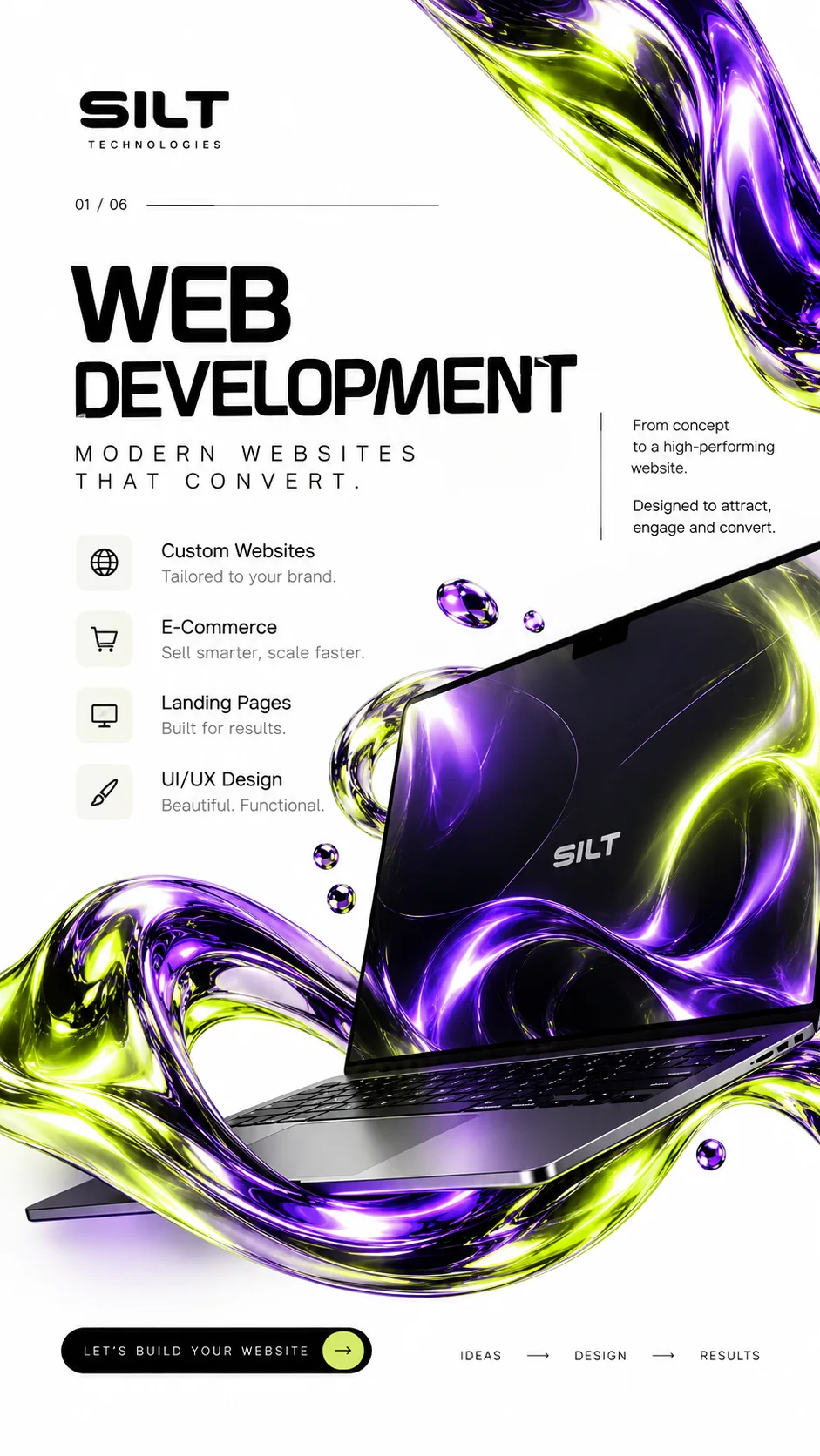 SILT Tech website poster concept eleven